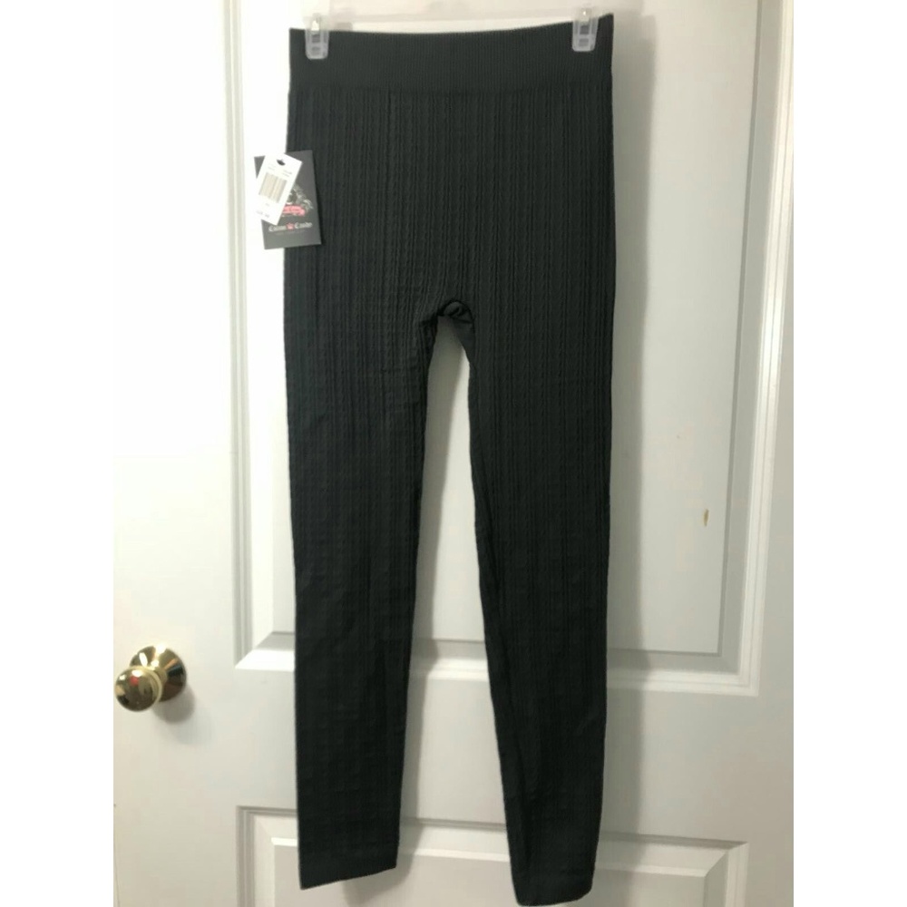 Brand New Ladies Cotton Candy Fleece Leggings Gray